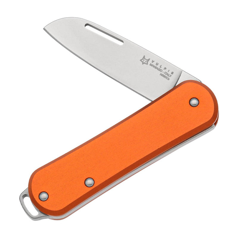 Fox Knives VULPIS FX-VP108 OR Taschenmesser, klappbar, Edelstahl N690Co, Orange