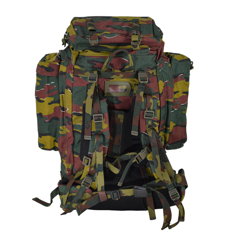 Original belgischer Militär-Taktikrucksack, 120 l, Jigsaw-Tarnung, wasserdichte Tasche, NEU