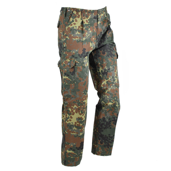 Deutsche Feld-Cargohose im Militärstil Flecktarn Camouflage Kampfhose Armee ACU Hose