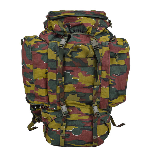 Original belgischer Militär-Taktikrucksack, 120 l, Jigsaw-Tarnung, wasserdichte Tasche, NEU