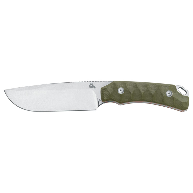 Fox Knives LYNX BF-756 OD Feststehendes Messer, Edelstahl, D2 G10 Griff