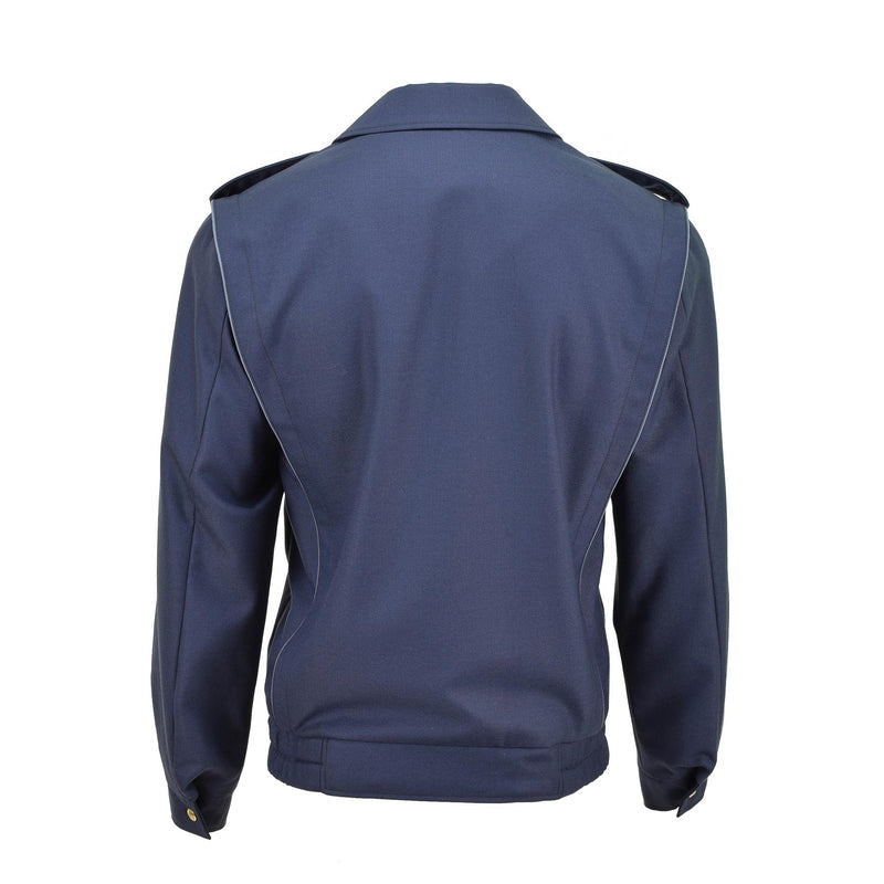 Echte tschechische Militär-Bluse, blaue Jacke mit goldenen Knöpfen, lässiger Armee-Blouson, NEU