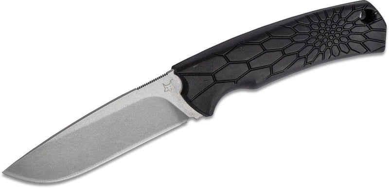 Fox Knives Brand Italy Core VOX feststehendes Messer, beschnittener Stahl, Schwarz