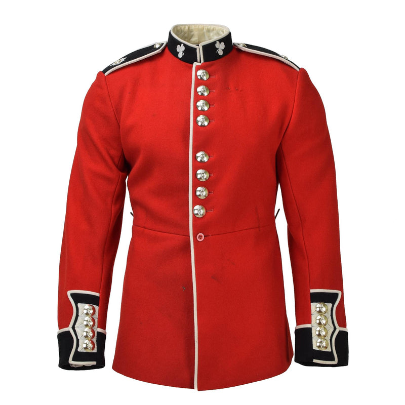 Echte britische Armee Jacke Uniform Tunika Rotkleid Scharlachrote Irische Wachen Kavallerie