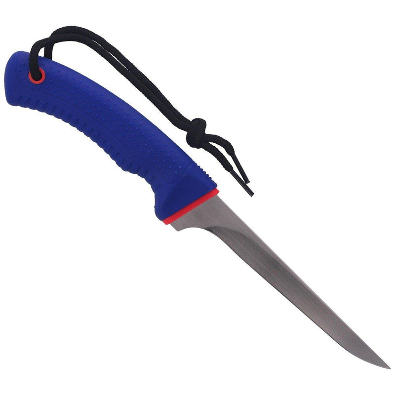 Fox Knives BF-CL 16 Filetiermesser satiniert 420C Stahl PP TPR blau Griffscheide