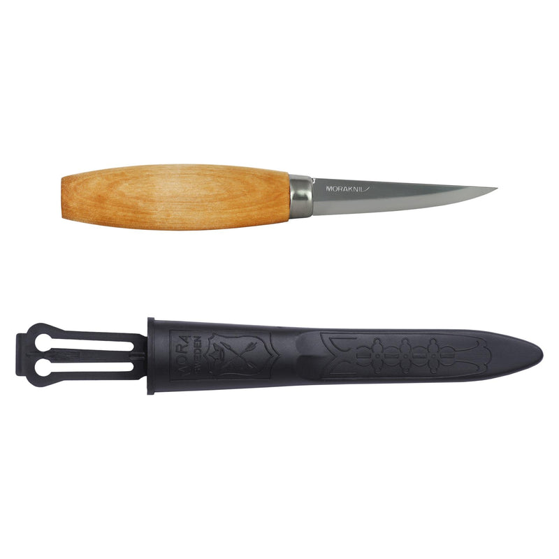 MORAKNIV Woodcarving 106 Holzbearbeitungswerkzeug aus Kohlenstoffstahl, Handwerker-Schnitzmesser