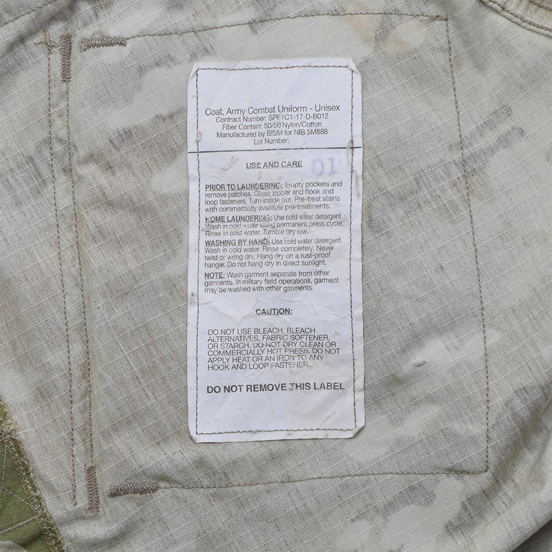 Original US Militär Aktive Kampfuniform Taktische Jacke Rip Stop Multicam