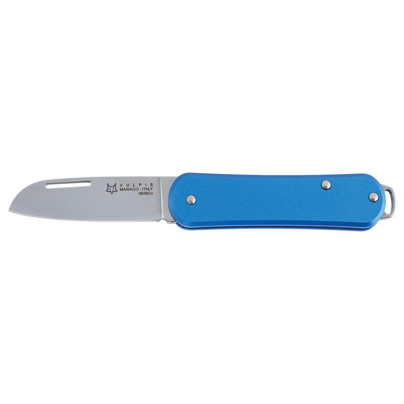 Fox Knives VULPIS FX-VP108 SB Taschenmesser, klappbar, Edelstahl N690Co, blau