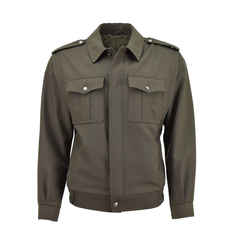 Original tschechische Militärbluse, Jacke, Feldtruppen, lässiger Armee-Blouson in Olivgrün, NEU