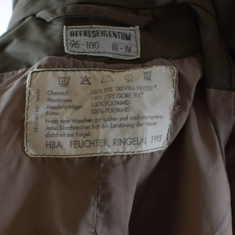 Original österreichische Bundeswehr M65 Kampfjacke GoreTex Militär oliv Parka wasserdicht