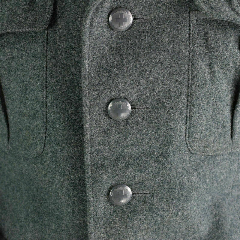 Echte Schweizer Armee Wolljacke Schweiz Militäruniform grau