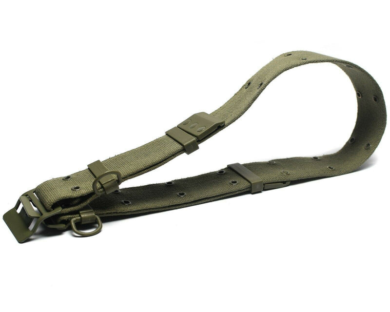 Original französischer Armee-Gurtbandgürtel Famas Olive OD Webgürtel Frankreich Militär