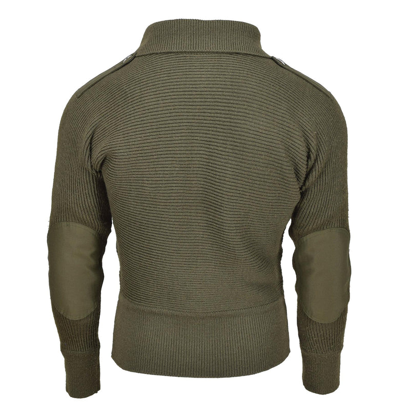 Original Österreichischer Militär Alpenpullover atmungsaktiv verstärkter Strickpullover