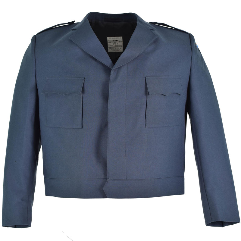 Original schwedische Luftstreitkräfte Jacke blau Parade Uniform Anzug Oberteil Militär Überschuss