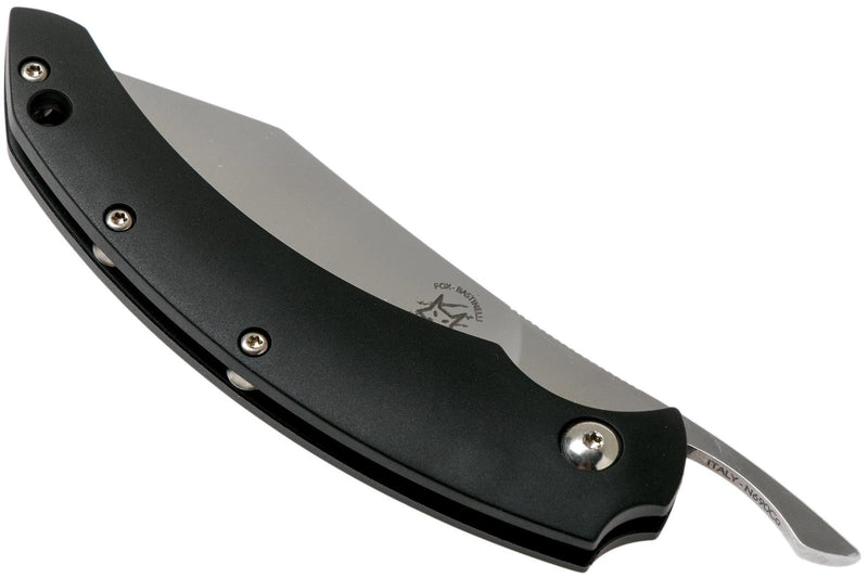 Fox Knives Brand Italy SLIM DRAGOTAC feststehendes Messer aus Edelstahl Schwarz