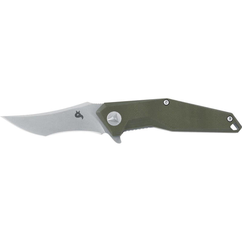 Fox Knives Fox Knives KRAVI SHAI Taschenmesser 440C Stone Washed G10 Grün 2.76