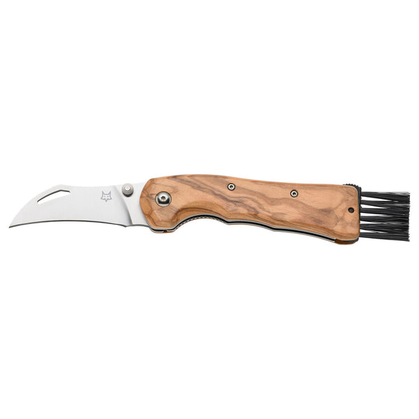 Fox Knives FOX SPORA FX-409 OL Klappbares Pilzmesser, Edelstahl 12C27