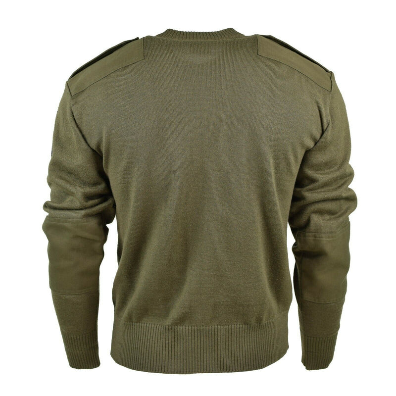 Original Österreichisches Bundesheer Pullover Kommando Olive OD Wollpullover NEU