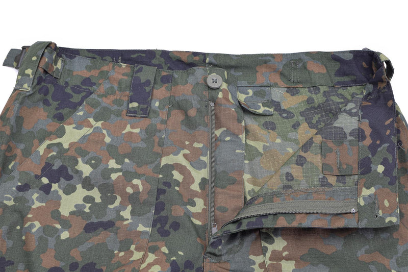 Mil-Tec Brand Militärische Flecktarn-BDU-Kommandohose, leichtes Ripstop