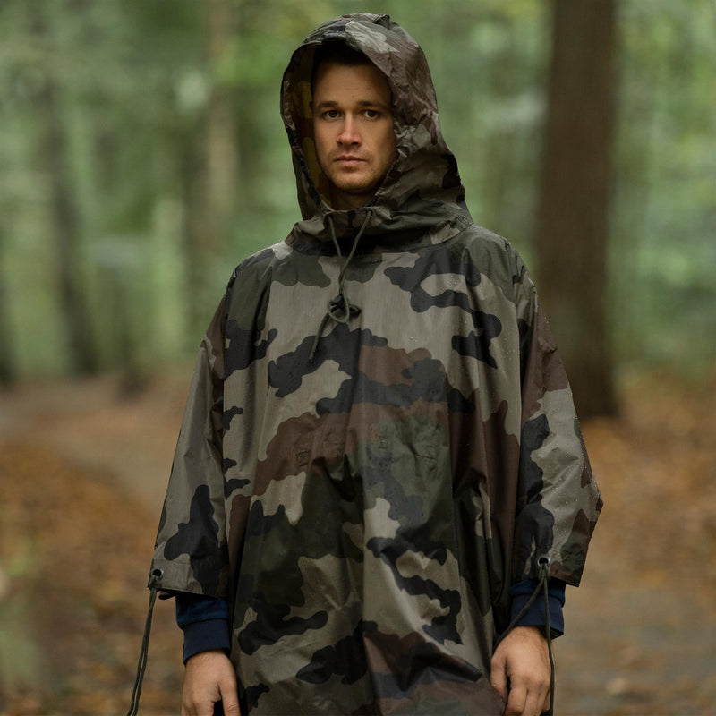 Marke armee stil wasserdicht regen RipStop poncho cape militärische CCE Camouflage