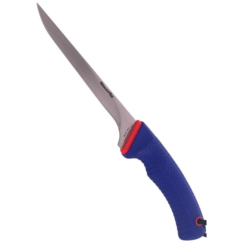 Fox Knives BF-CL 16 Filetiermesser satiniert 420C Stahl PP TPR blau Griffscheide