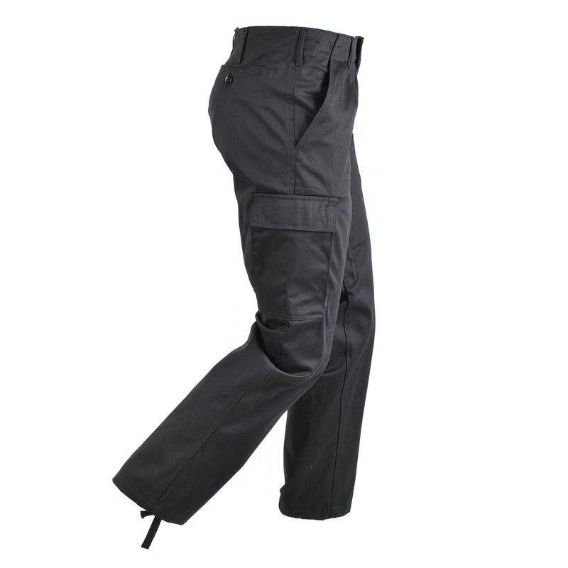 Deutsche Moleskinhose im Militärstil strapazierfähige schwarze Kampfuniformhose NEU