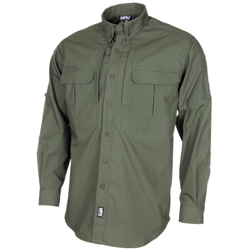 MFH Brand Army-Stil taktische Hemden Teflon beschichtet Ripstop leichte Olive BDU