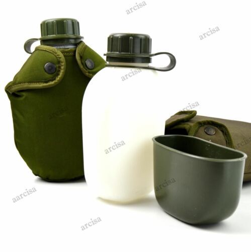 Original Armee Trinkflasche M48 Norwegische Wasserflasche Militär Feldflasche Norwegen