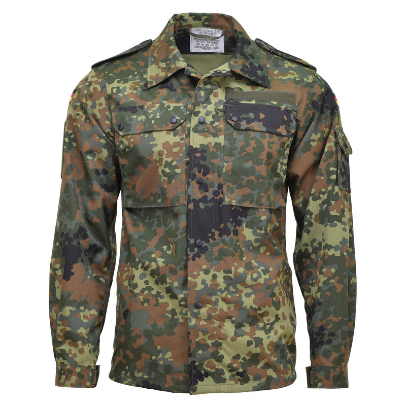 Leo Kohler taktische Militärhemden Flecktarn Camouflage leichte Kampf BW Jacke