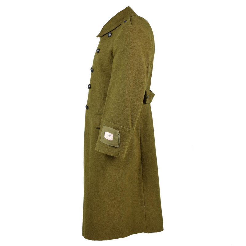 Echter rumänischer Trenchcoat Militärarmee Wollmantel schwerer Wintershinel NEU