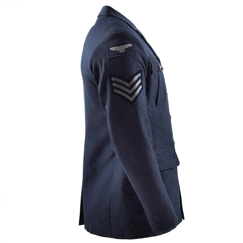 Echte britische Militärjacke der Air Force RAF, Militärausgabe, Blau