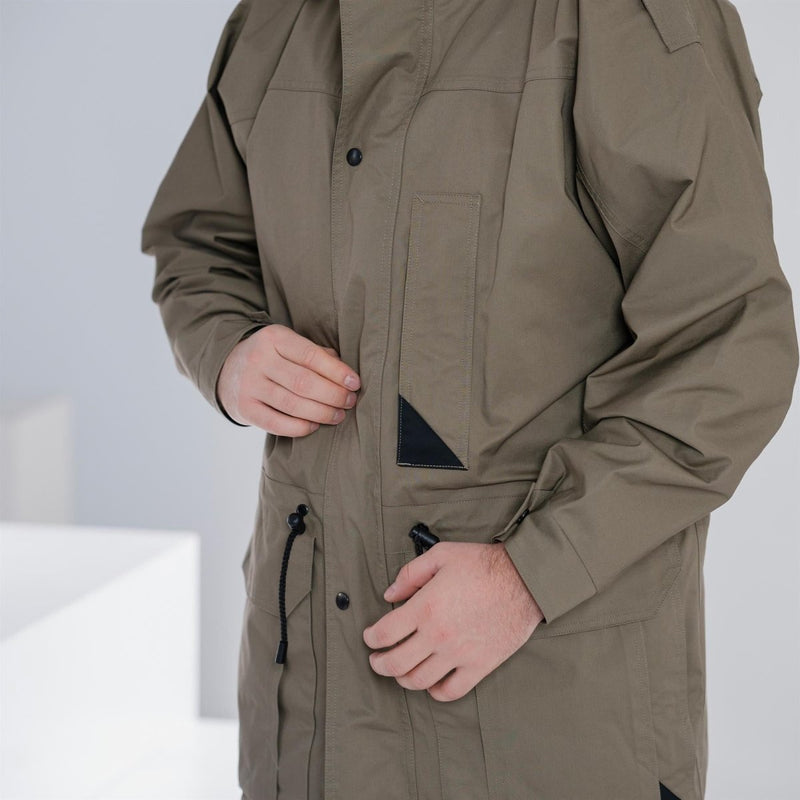 Original niederländische Armee Parka mit Futter olivgrün Mantel Herren Offiziersjacke Khaki NEU