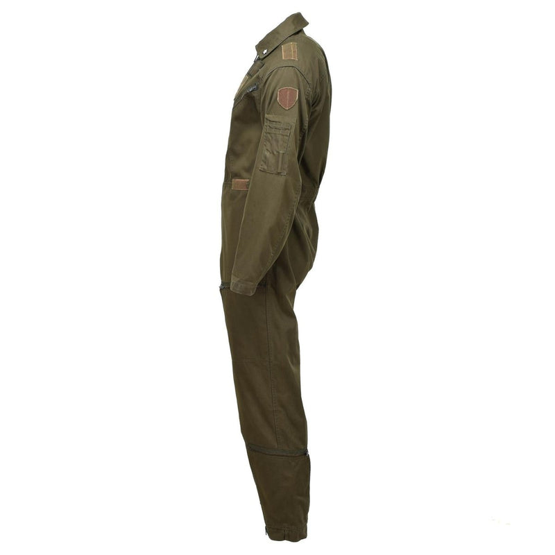 Original italienischer Fluganzug, Militäranzug, Mechaniker, olivfarbener Overall