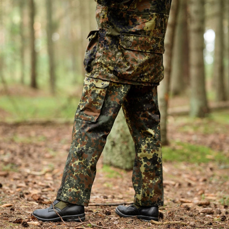 Deutsche Feld-Cargohose im Militärstil Flecktarn Camouflage Kampfhose Armee ACU Hose