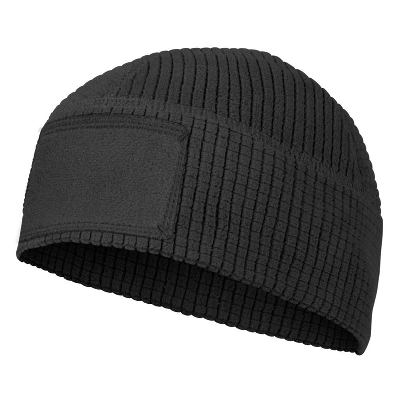 Helikon-Tex Range Beanie Cap Grid Fleece Taktische Wintermütze Warme Ausrüstung Schwarz