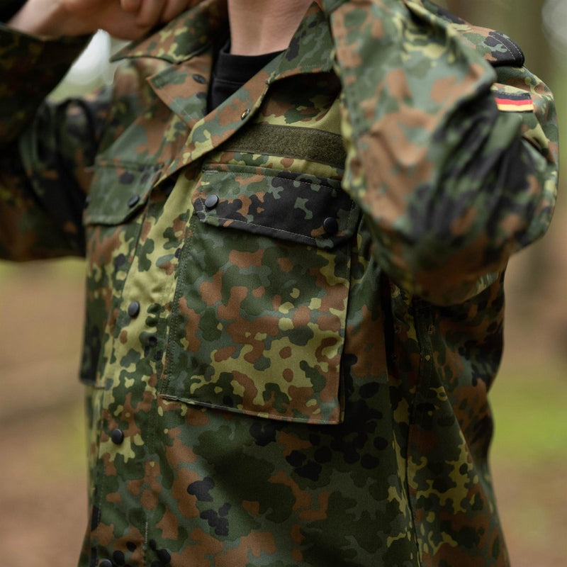 Leo Kohler taktische Militärhemden Flecktarn Camouflage leichte Kampf BW Jacke