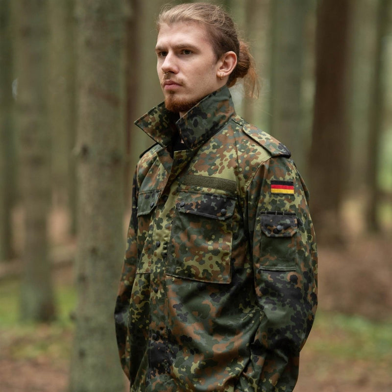 Leo Kohler taktische Militärhemden Flecktarn Camouflage leichte Kampf BW Jacke