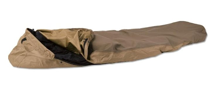 MIL-TEC wasserdichter, atmungsaktiver Schlafsack mit 3-lagigem Laminatbezug, Coyote