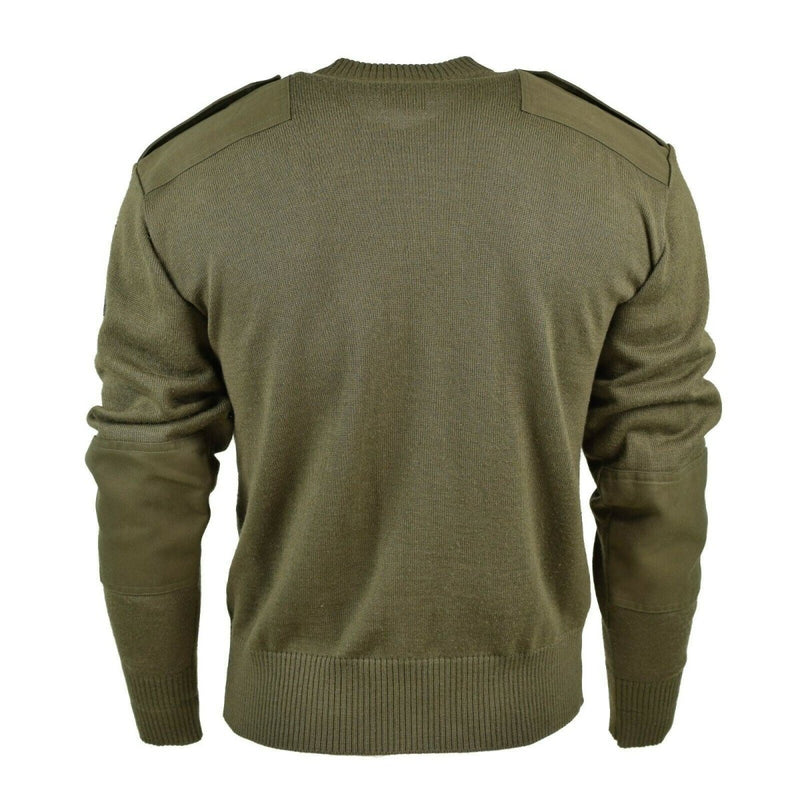 Original Österreichisches Bundesheer Pullover Kommando Olive OD Wollpullover