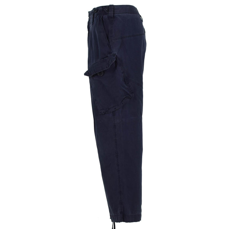 Original britische Militär-Cargohose der Royal Navy, Arbeitshose in Blau