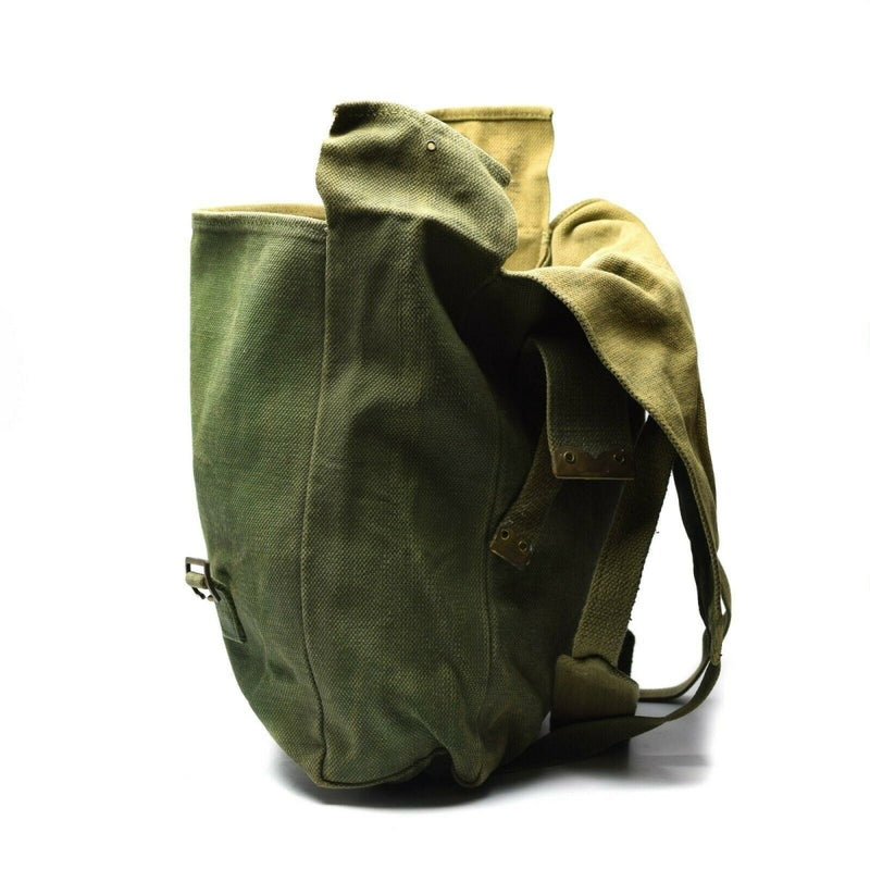 Original Britische Militär M37 Haversack Canvas Tasche Große Seitentasche Oliv