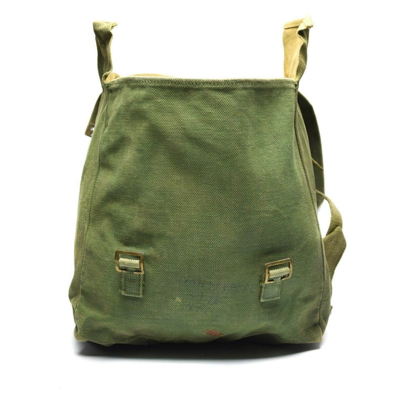 Original Britische Militär M37 Haversack Canvas Tasche Große Seitentasche Oliv