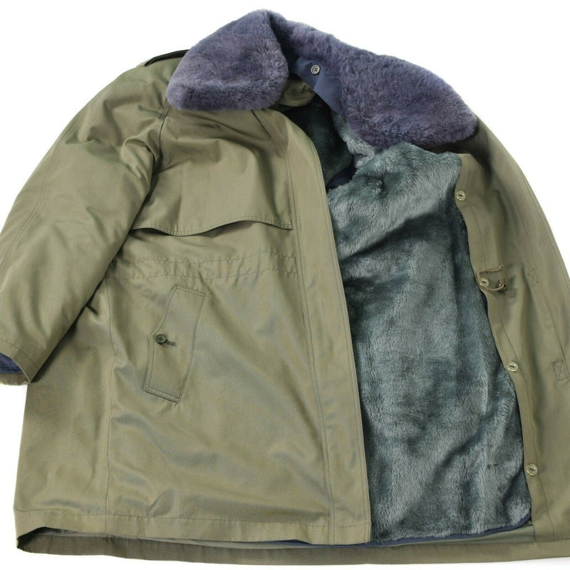 Original tschechische Armee Feldparka M85 Armee Ausgabe Olivgrüne Winterjacke mit Futter NEU