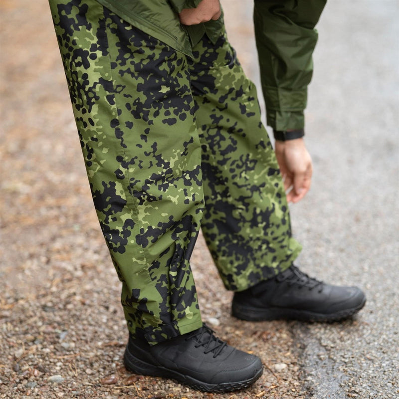 Original dänische Militär M84 Camouflage Regenhose wasserdichte Feldkampfhose