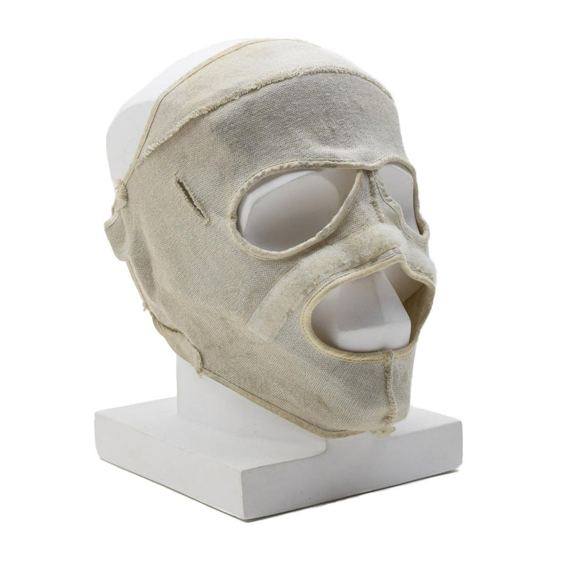 Original niederländische Militär-Gesichtsmaske, flammhemmend, Aramid, für kaltes Wetter, Weiß