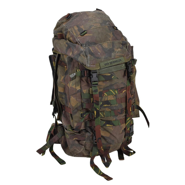 Original niederländischer militärischer taktischer Rucksack 60L MOLLE Loops DPM Woodland Camo