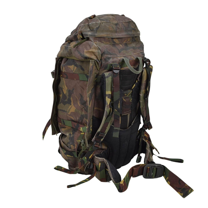 Original niederländischer militärischer taktischer Rucksack 60L MOLLE Loops DPM Woodland Camo