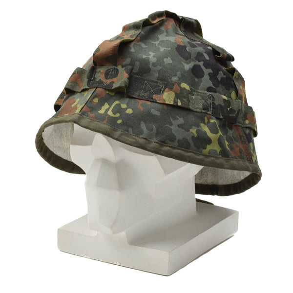 Original deutsche Militär Helmüberzug Flecktarn Camouflage Armee Verkleidung NEU