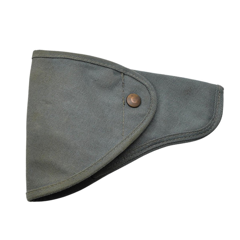 Original italienisches Militär-Pistolenholster mit Druckknopf, strapazierfähiges Canvas, Grau