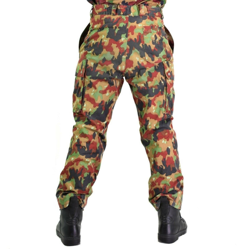 Original Schweizer Armee Hose M83 Kampf Alpenflage Camo Feldhose NEU